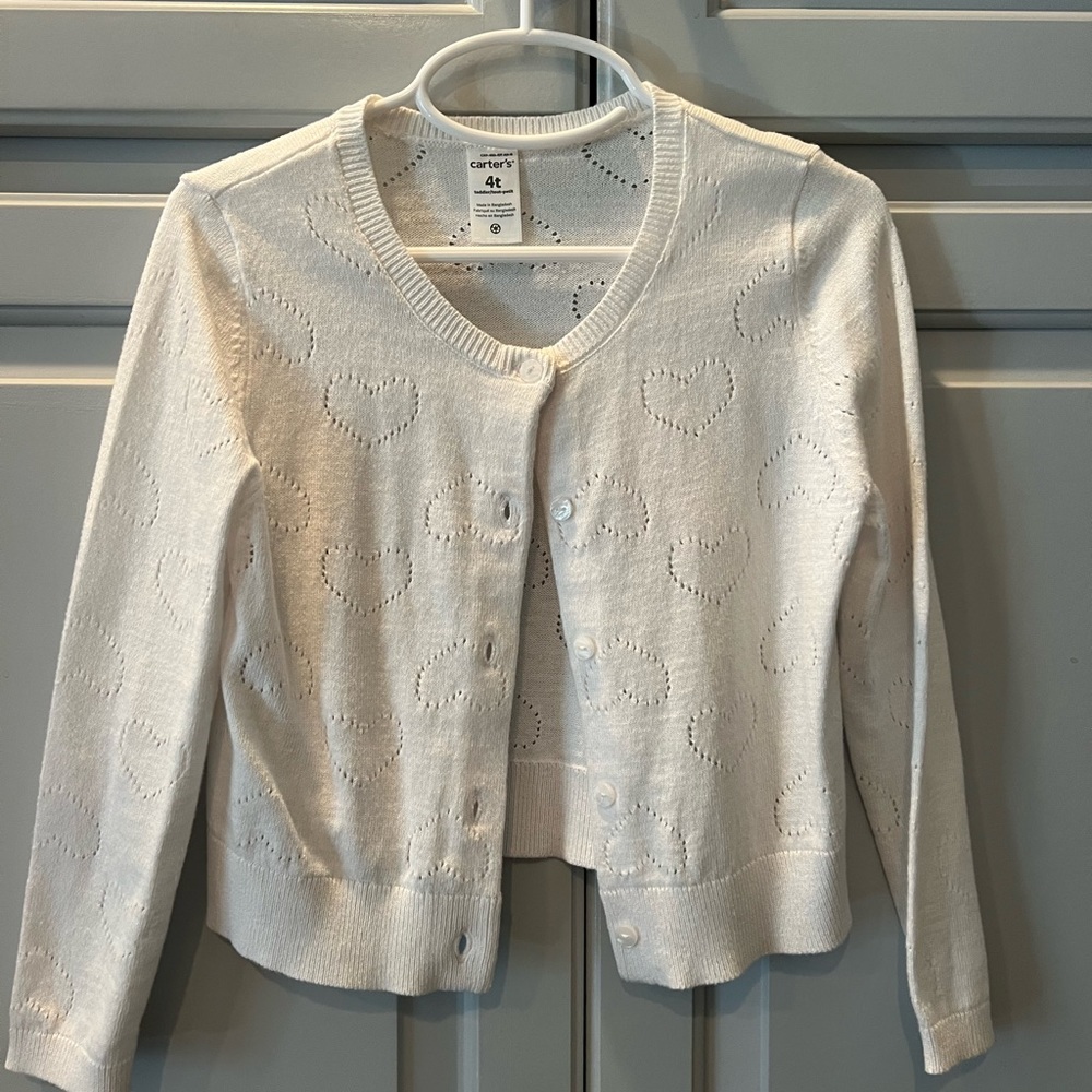 Carter’s Toddler Heart Print Cardigan
